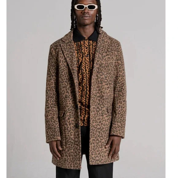 d struct Jackets Coats Dstruct Unisex Animal Print Coat Leopard Print Poshmark